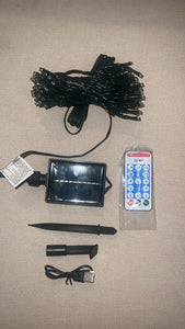 Luces Navidad Con Panel Solar Y Control