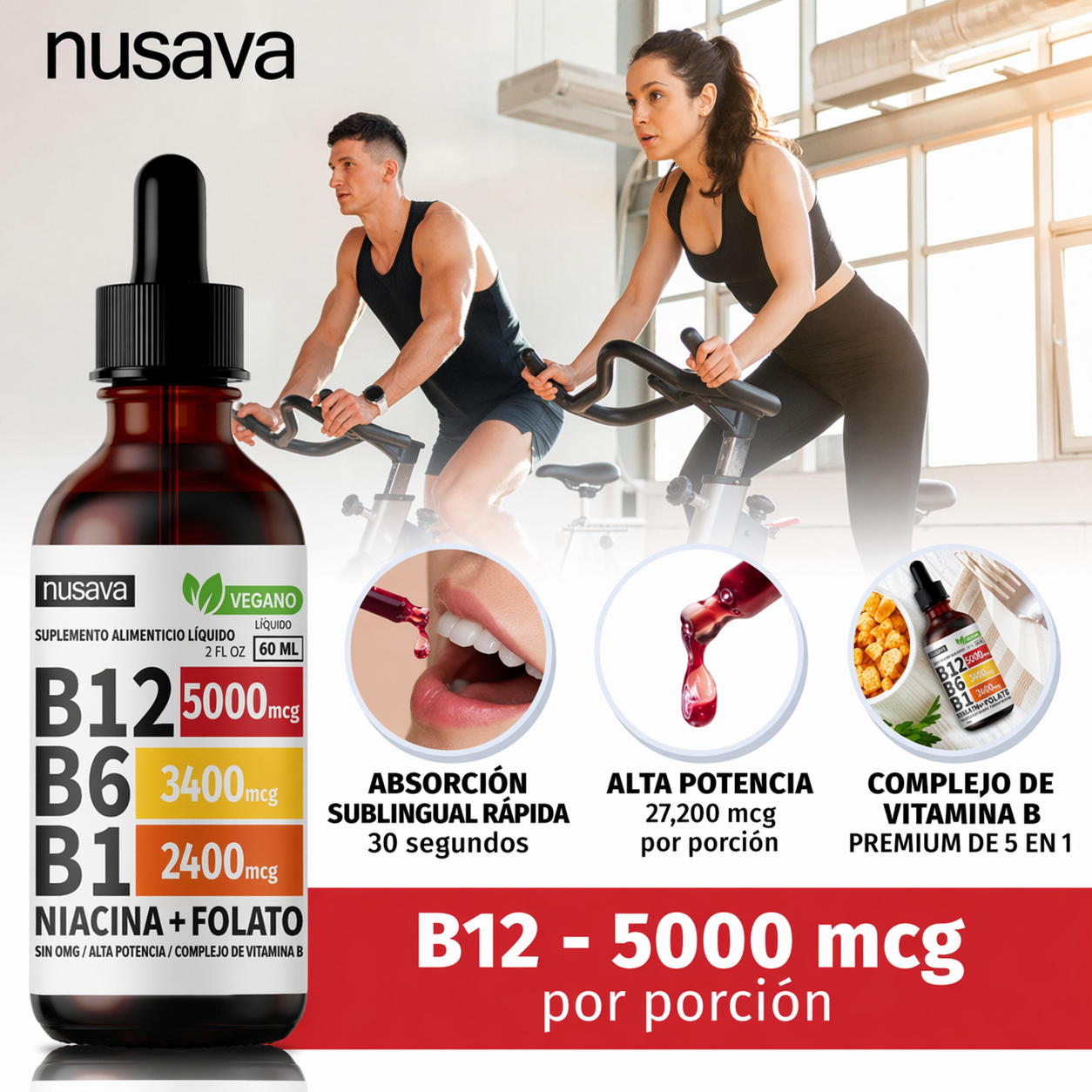 Gotas liquidas Vitamina B12 y B6