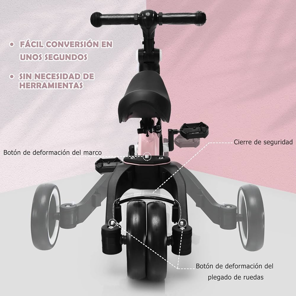 Triciclo Para Ninos 3 En 1